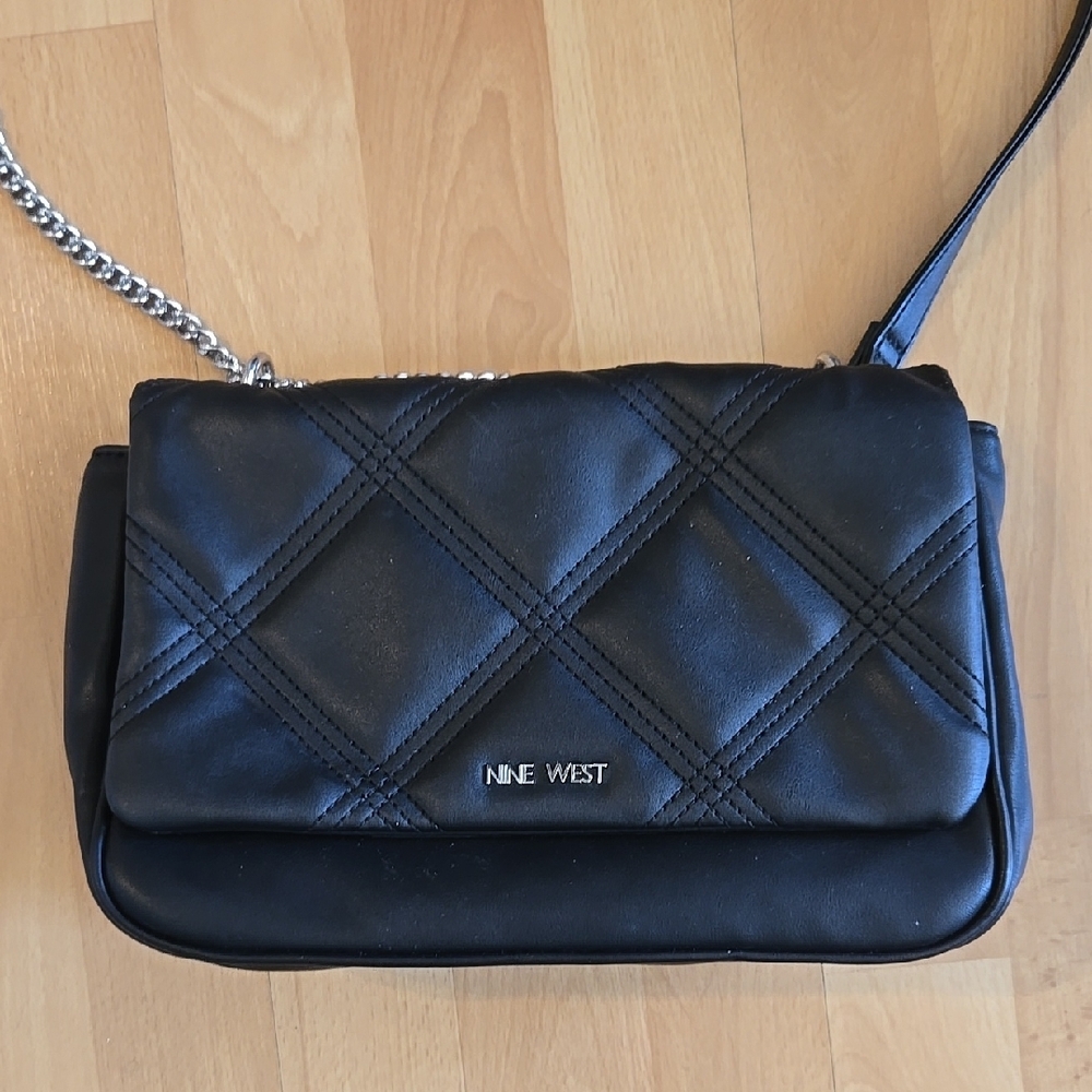 Nine West Black Quilted Shoulder Bag